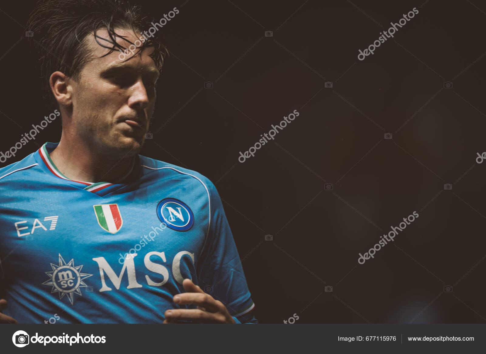 Piotr Zielinski Durante Jogo Uefa Champions League 2023 Entre Braga —  Fotografia de Stock Editorial © mrogowski_photography #677115976